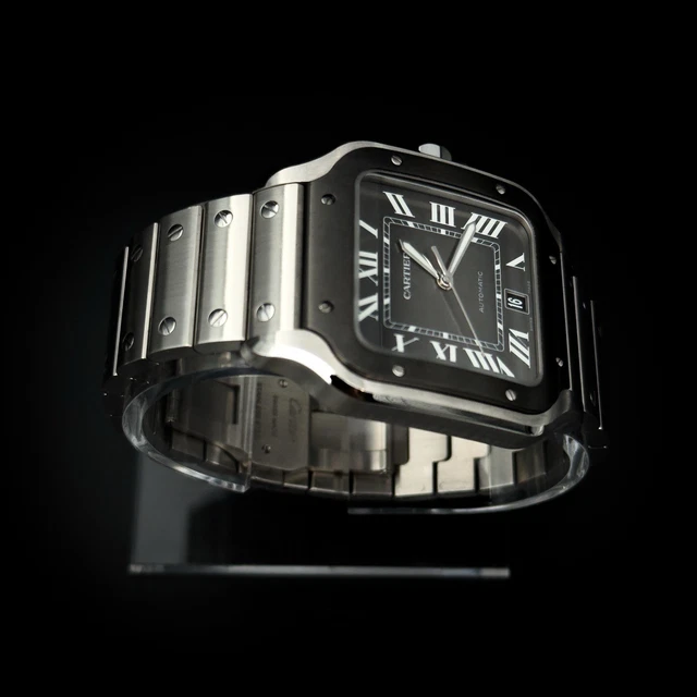 Montre Cartier Santos de Cartier 39,8 mm, cadran gris, bracelet en acier, 2025 (WSSA0037) – Image 15