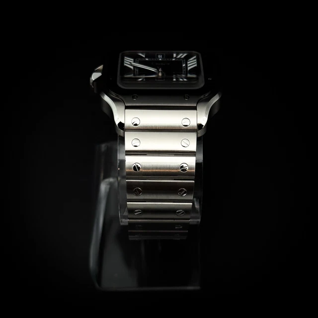Montre Cartier Santos de Cartier 39,8 mm, cadran gris, bracelet en acier, 2025 (WSSA0037) – Image 13