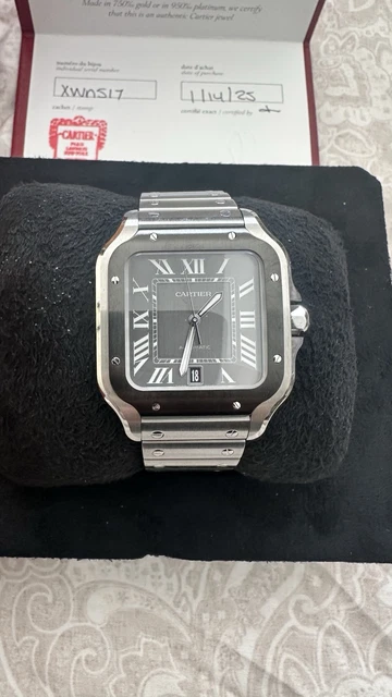 2025 Cartier Santos de Cartier WSSA0037 Noir ADLC Acier – Image 13