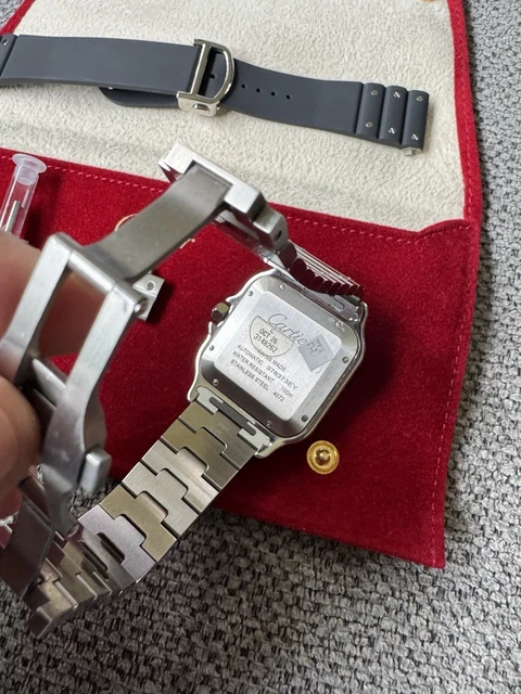 2025 Cartier Santos de Cartier WSSA0037 Noir ADLC Acier – Image 2