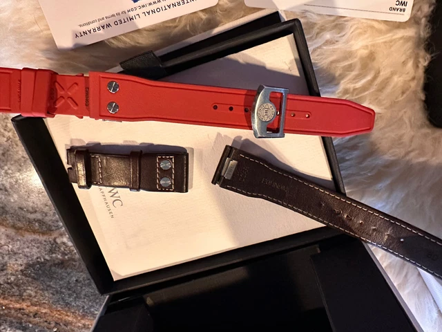 Montre IWC Big Pilot 43 mm avec 2 bracelets OEM, garantie d'usine, ensemble complet - Cadran noir – Image 7