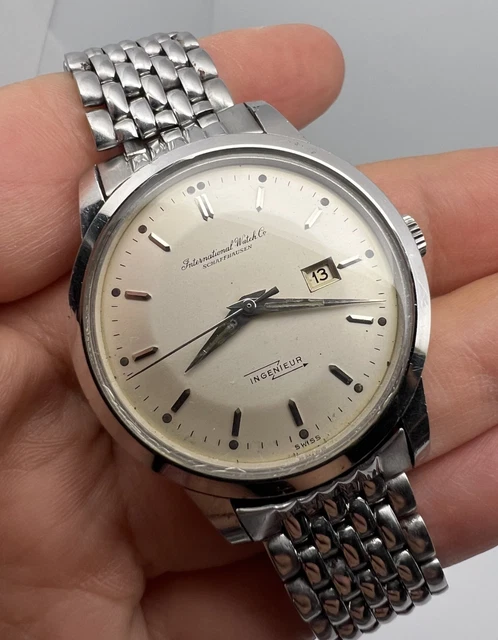 IWC SCHAFFHAUSEN Ingenieur AUTOMATIQUE REF 666 MONTRE VINTAGE HOMME CAL 8531 – Image 2